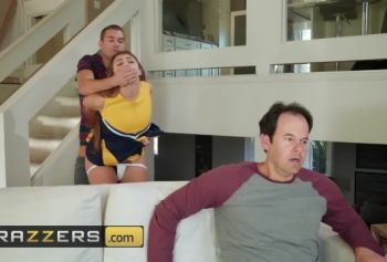 Brazzers - порево 18 Грязная чирлидерша Gia Derza ебеться пока папа не видит