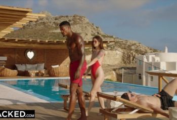 Blacked - seks onlayn Озабоченной жене нужен большой чёрный член потому что муж не справляется